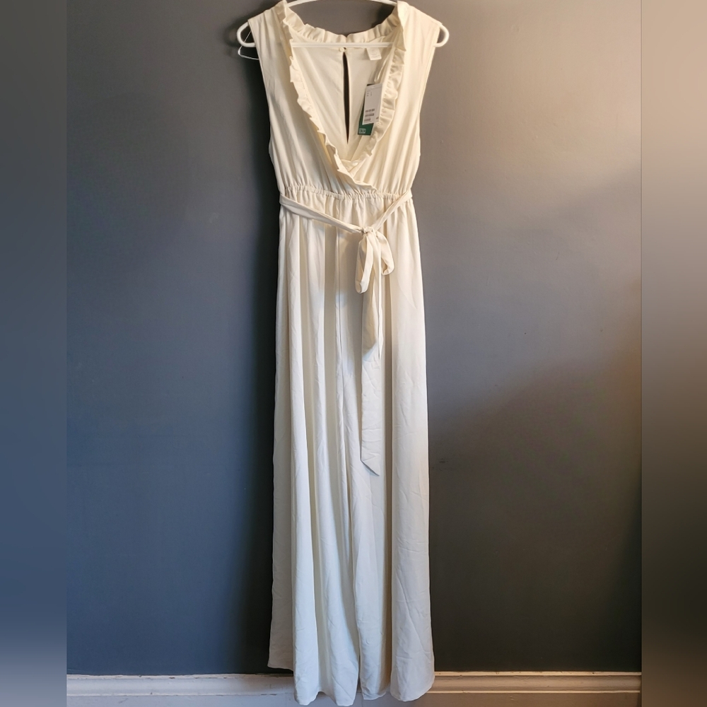 H&M maternity romper off-white size large